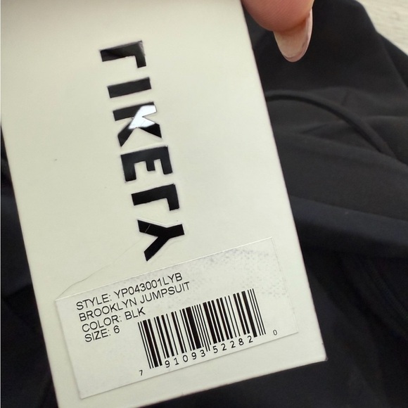 Likely Brooklyn Black Wide Leg Spaghetti Strap Jumpsuit - Picture 10 of 15